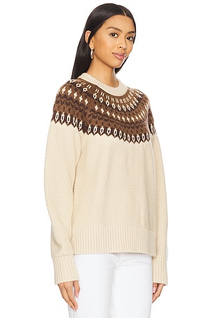 Lovers and Friends Andrea Fairisle Sweater in Beige