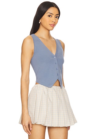 Lovers and Friends Jada Vest in Slate
