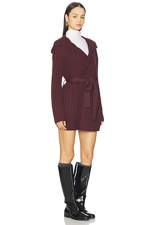 Lovers and Friends Sariah Wrap Cardigan in Burgundy