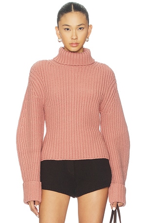 Aimee Mock Neck Sweater Lovers and Friends