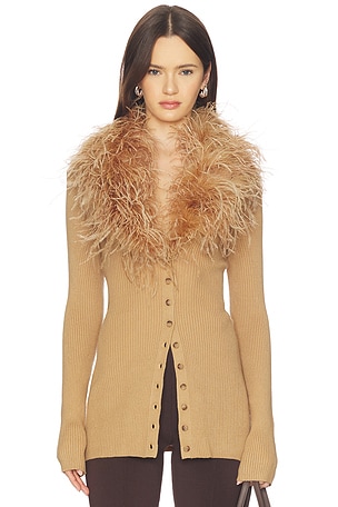 Jovana Feather Cardigan Lovers and Friends