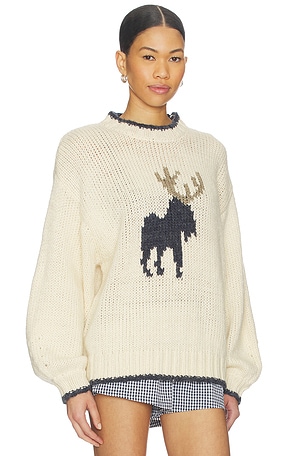 Lovers and Friends Haruko Sweater in Cream,Navy