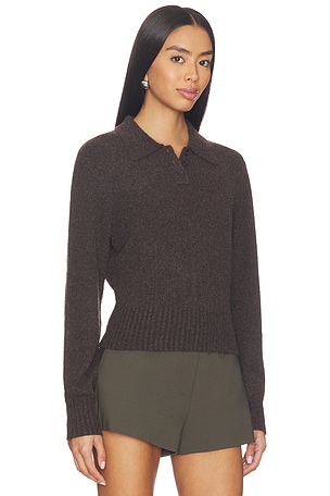 Lovers and Friends Mattelyn Polo Sweater in Brown