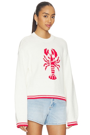 Lovers and Friends Cayden Lobster Sweater in Cream