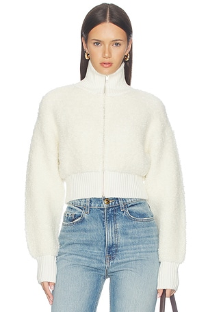 Christal Zip Up Textured Cardigan Lovers and Friends