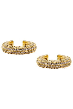 Lovers and Friends Silvia Earring Cuff in Metallic Gold