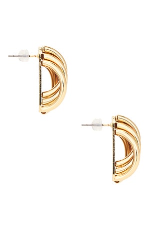 Lovers and Friends x Emma Rose Anna Earrings in Metallic Gold
