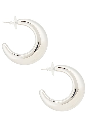 Lovers and Friends Pruett Earrings in Metallic Silver