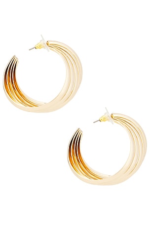 Lovers and Friends Lily Earrings in Metallic Gold