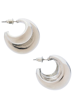 Lovers and Friends Sana Earrings in Metallic Silver