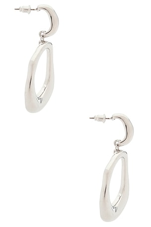 Lovers and Friends Karina Earrings in Metallic Silver