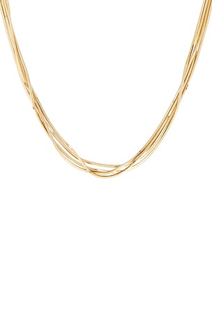 Lovers and Friends Colette Necklace in Metallic Gold
