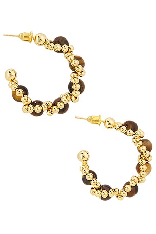 Lovers and Friends Sonnet Earrings in Metallic Gold