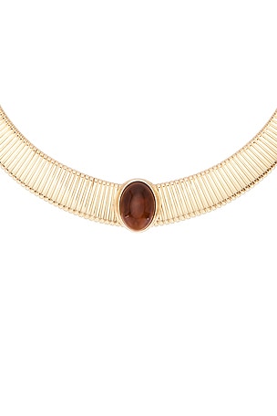 Lovers and Friends Delphine Necklace in Metallic Gold