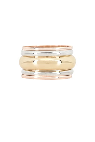 Lovers and Friends Elsin Bracelet Set in Metallic Gold