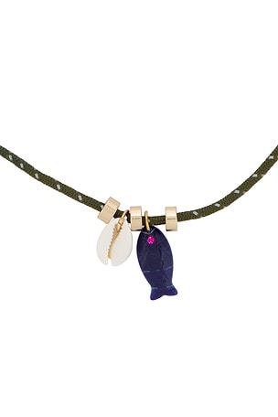 Lovers and Friends Quinley Necklace in Green