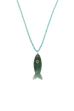 Lovers and Friends Quin Stone Necklace in Green