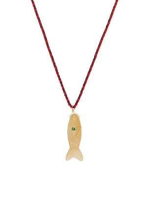 Lovers and Friends Quin Stone Necklace in Red