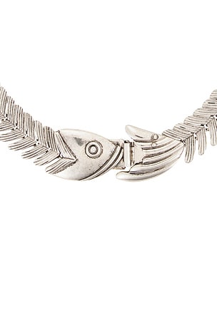 Lovers and Friends Ryder Necklace in Metallic Silver