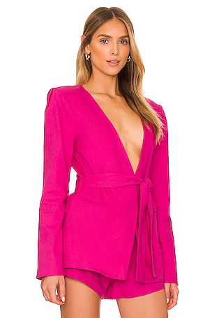 Lovers and Friends Moda Blazer in Fucshia