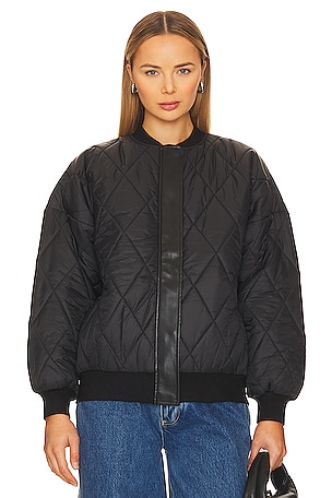 Lovers and Friends Julie Quilted Jacket in Black