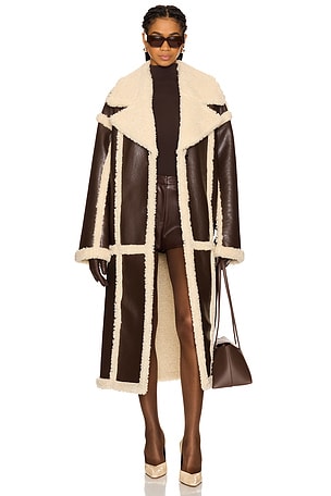 Wayne Faux Shearling Coat Lovers and Friends