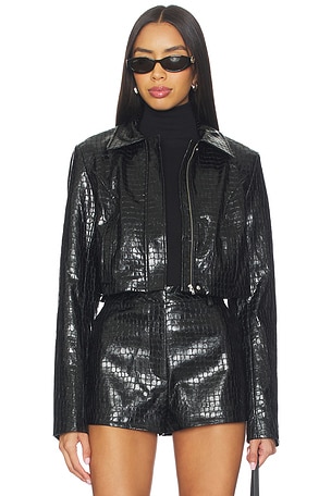 Arden Faux Croc Jacket Lovers and Friends