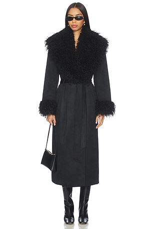 Lena Faux Suede Coat Lovers and Friends