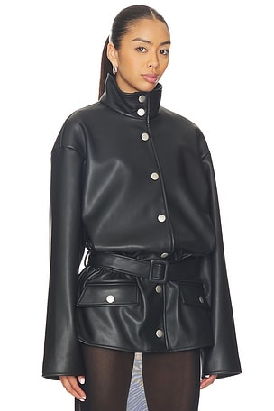 Lovers and Friends Isabela Faux Leather Jacket in Black