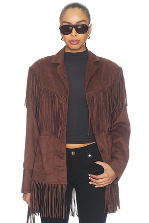 Salley Faux Suede Jacket Lovers and Friends