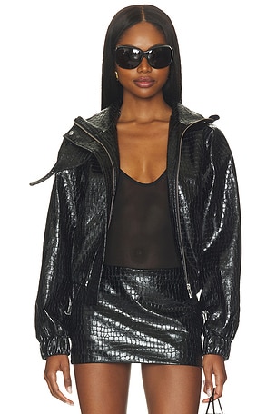 X Hannah Lizzy Denise Faux Croc Jacket Lovers and Friends