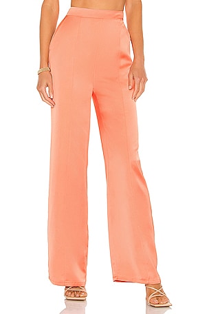 Good American Always Fits Plisse Pant in Fuchsia Pink001