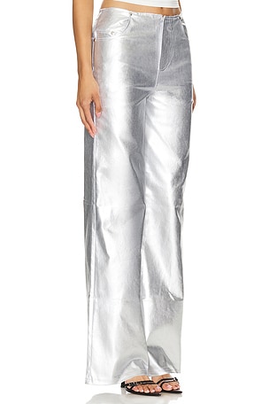 Lovers and Friends Naomi Pant in Metallic Silver