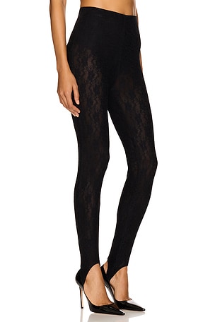 Lovers and Friends x Emma Rose Gwen Lace Stirrup Pant in Black