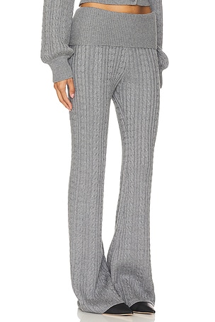 Lovers and Friends x Emily Gemma Bessie Knit Pant in Grey