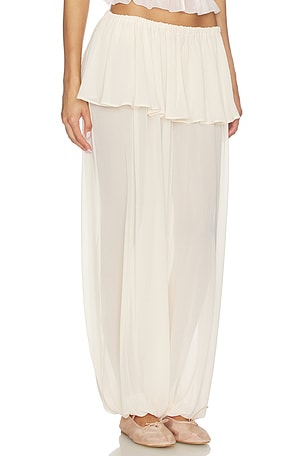 Lovers and Friends Kenny Pant in Cream. Size XL. Also