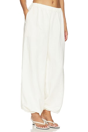 Lovers and Friends Lexi Linen Pant in Beige