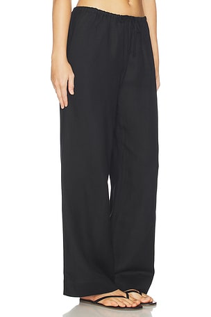 Lovers and Friends x Ivana Ramirez Lexa Linen Pant in Black