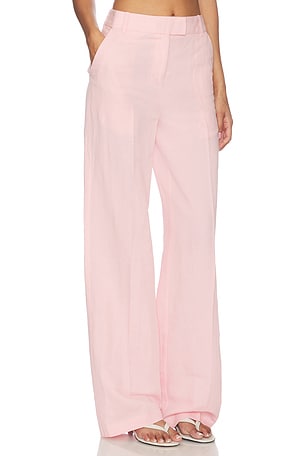 Lovers and Friends Emmett Linen Pant in Pink. Size M. Also
