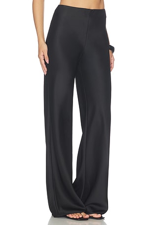 Lovers and Friends Olivia Satin Pant in Black. Size XS. Also
