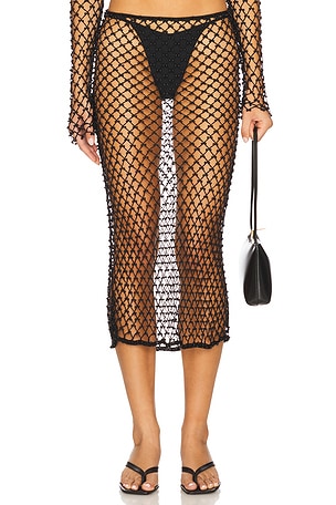 Marnnie Beaded Crochet Skirt Lovers and Friends