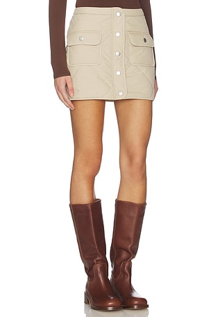 Lovers and Friends Cecilie Mini Skirt in Taupe. Size XXS. Also