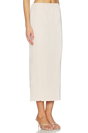 Lovers and Friends Aileen Midi Skirt in Beige. Size XXS. Also