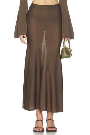 Paisleigh Knit Midi Skirt Lovers and Friends