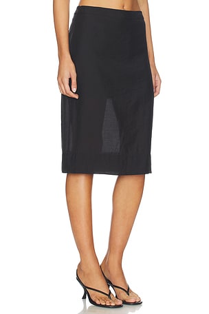 Lovers and Friends Rachel Midi Skirt in Black