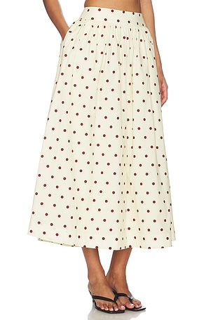 Lovers and Friends Deven Midi Skirt in Yellow