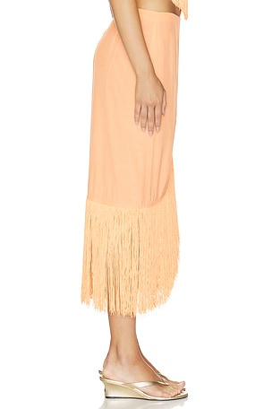 Lovers and Friends Silvia Maxi Skirt in Peach