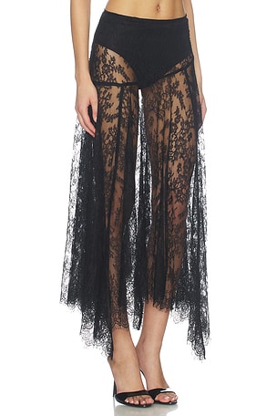 Lovers and Friends Alegra Midi Skirt in Black