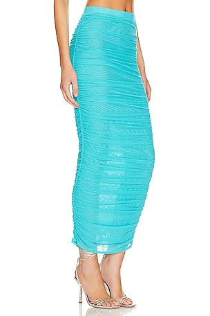 Lovers and Friends Marine Maxi Skirt in Teal