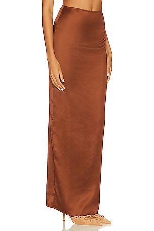 Lovers and Friends River Maxi Skirt in Chocolate